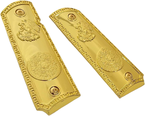 replacement 1911 grips full size for colt rock island springfield taurus & clones, gold grips, fits standard government 1911 models replacement 1911 grips full size for colt rock island springfield taurus & clones, gold grips, fits standard government 1911 models