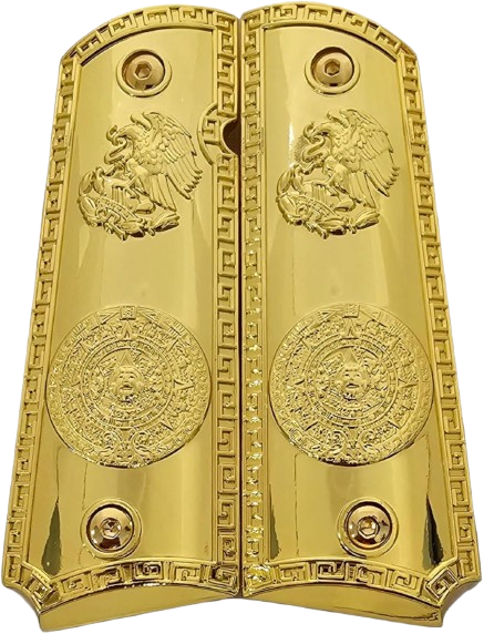 replacement 1911 grips full size for colt rock island springfield taurus & clones, gold grips, fits standard government 1911 models replacement 1911 grips full size for colt rock island springfield taurus & clones, gold grips, fits standard government 1911 models