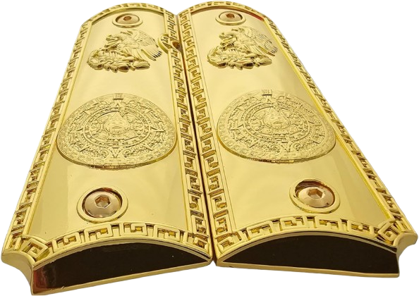 replacement 1911 grips full size for colt rock island springfield taurus & clones, gold grips, fits standard government 1911 models replacement 1911 grips full size for colt rock island springfield taurus & clones, gold grips, fits standard government 1911 models